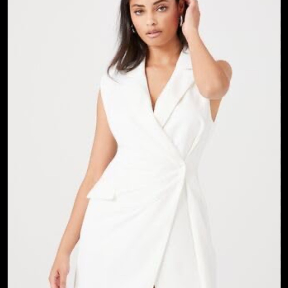 Forever 21 Asymmetrical White Dress